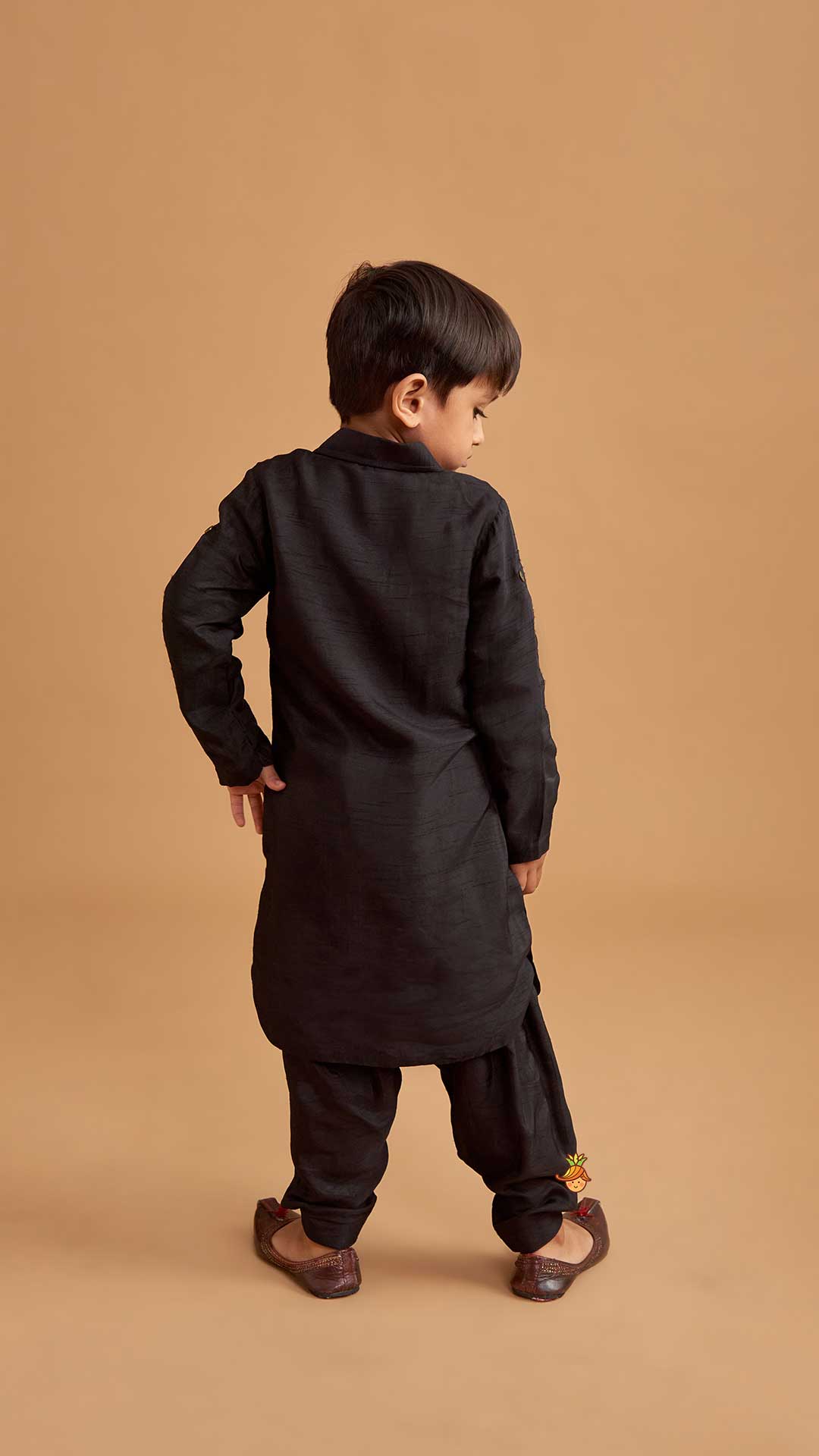 Pre Order: Black Kurta With Salwar