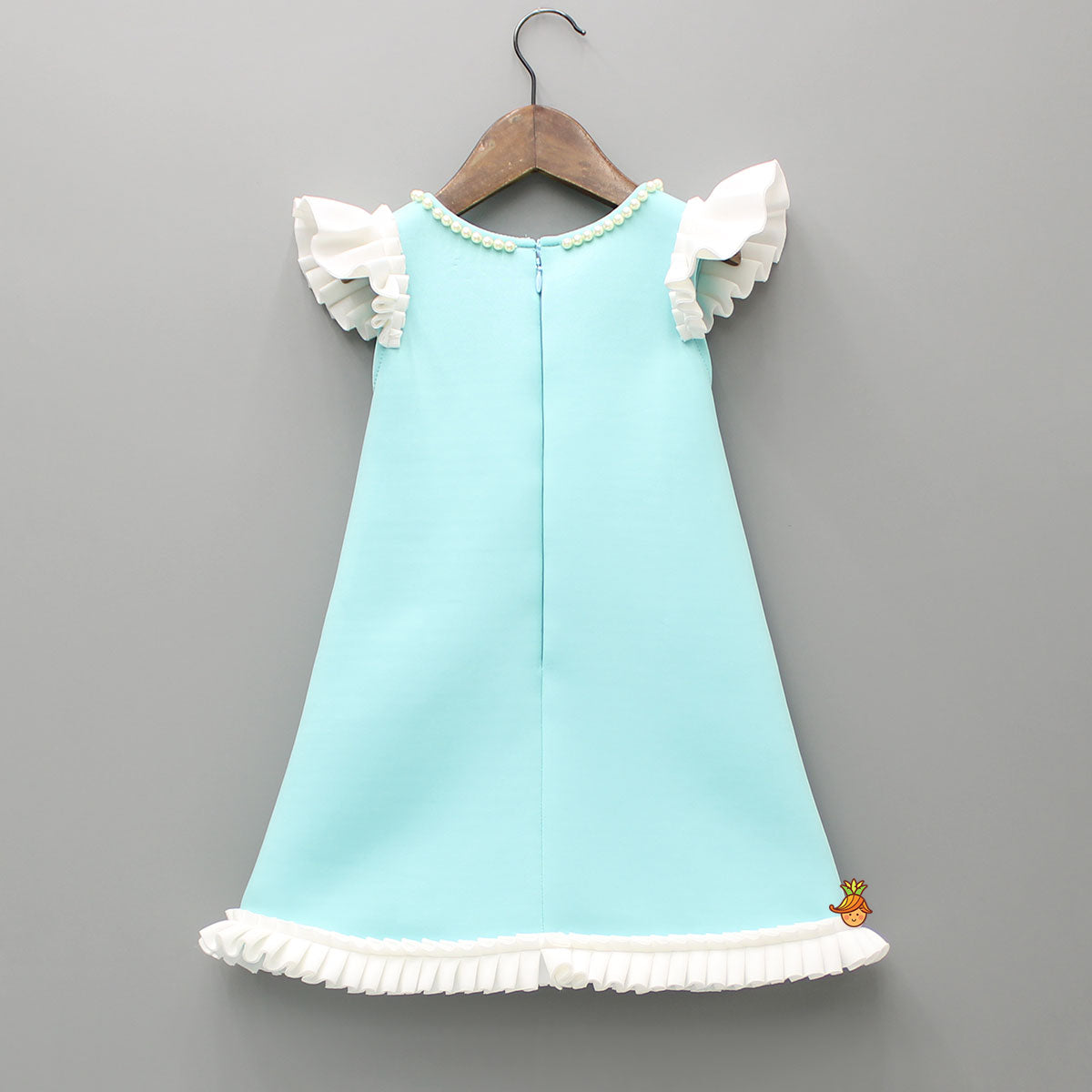 Pre Order: Ocean Themed Blue Dress With Hairclip