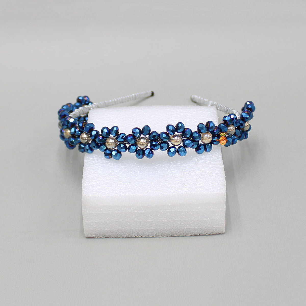 Artificial Blue Stone Embellished Hairband