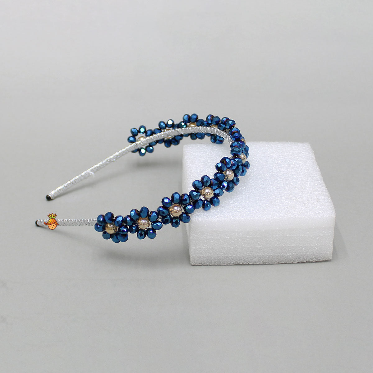 Artificial Blue Stone Embellished Hairband