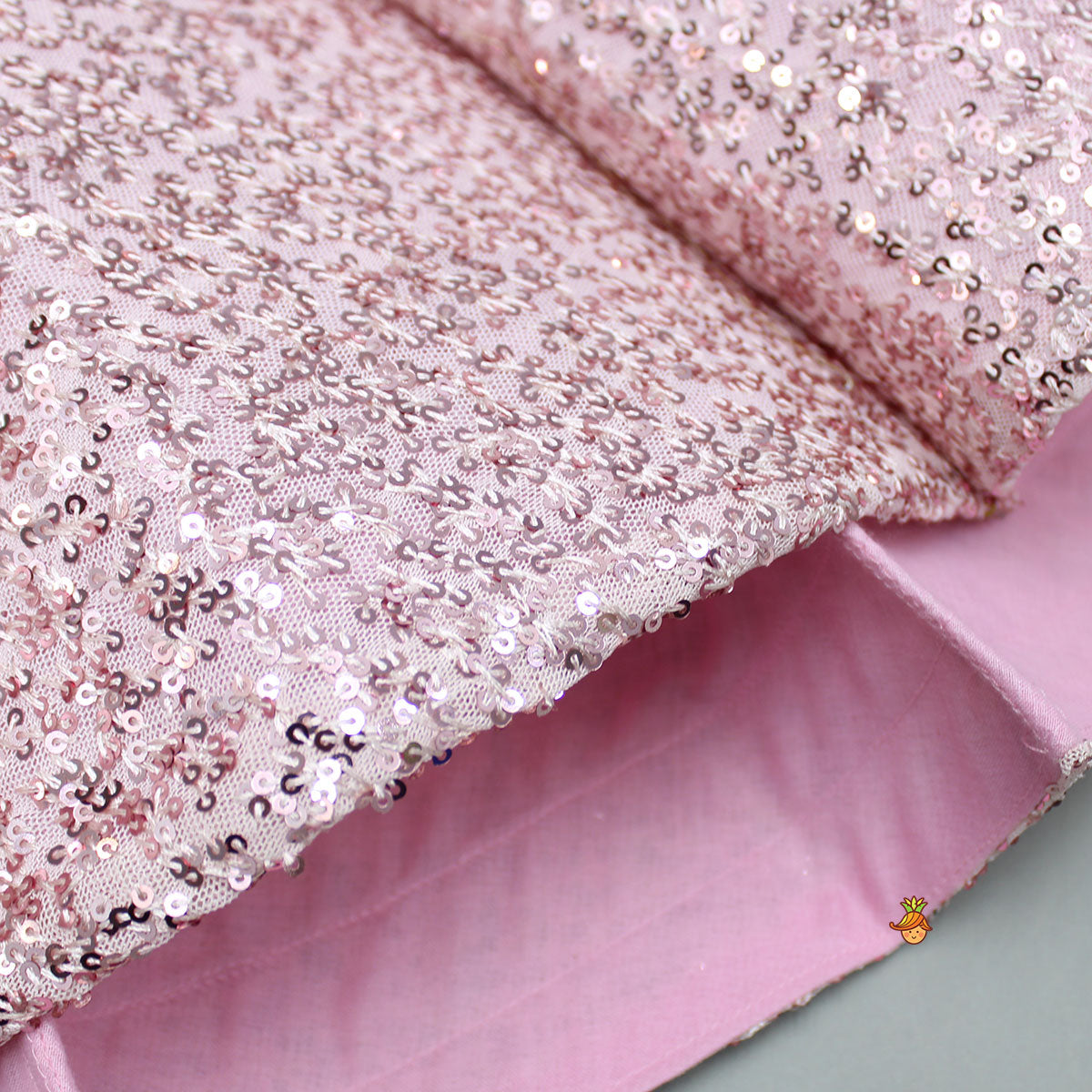 Pre Order: Sequin Detail Flared Pink Gown