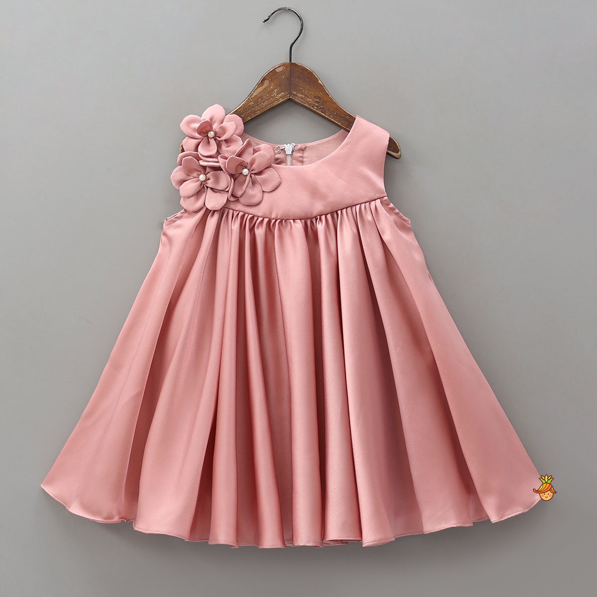 Flower Enhanced Flared Dress
