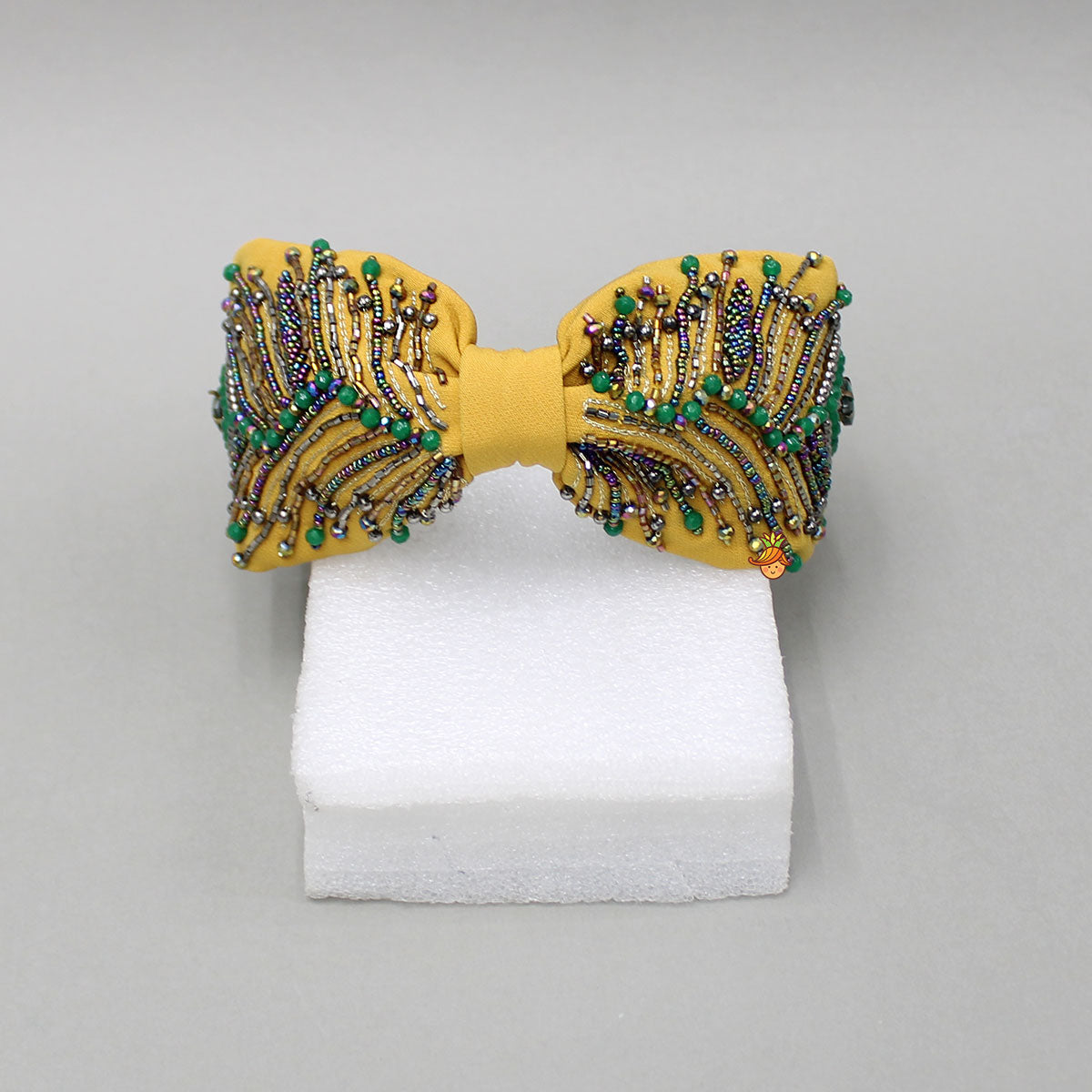 Hand Embroidered Yellow Hairband