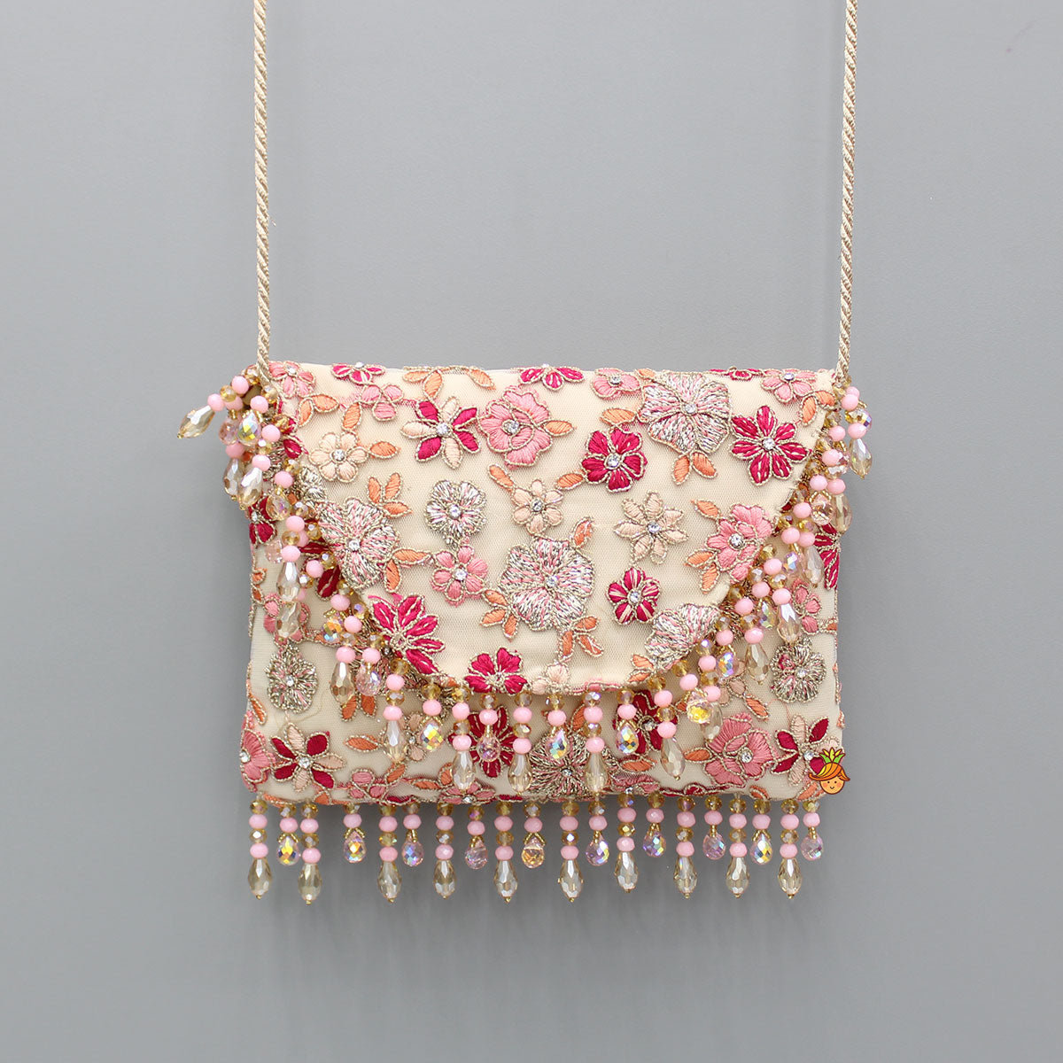 Multicoloured Embroidered Sling Bag