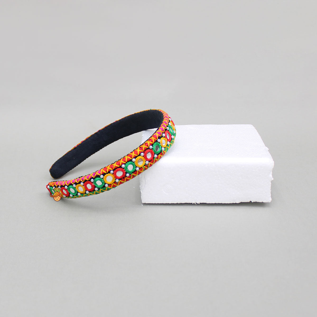 Faux Mirror Studded Multicolour Hairband