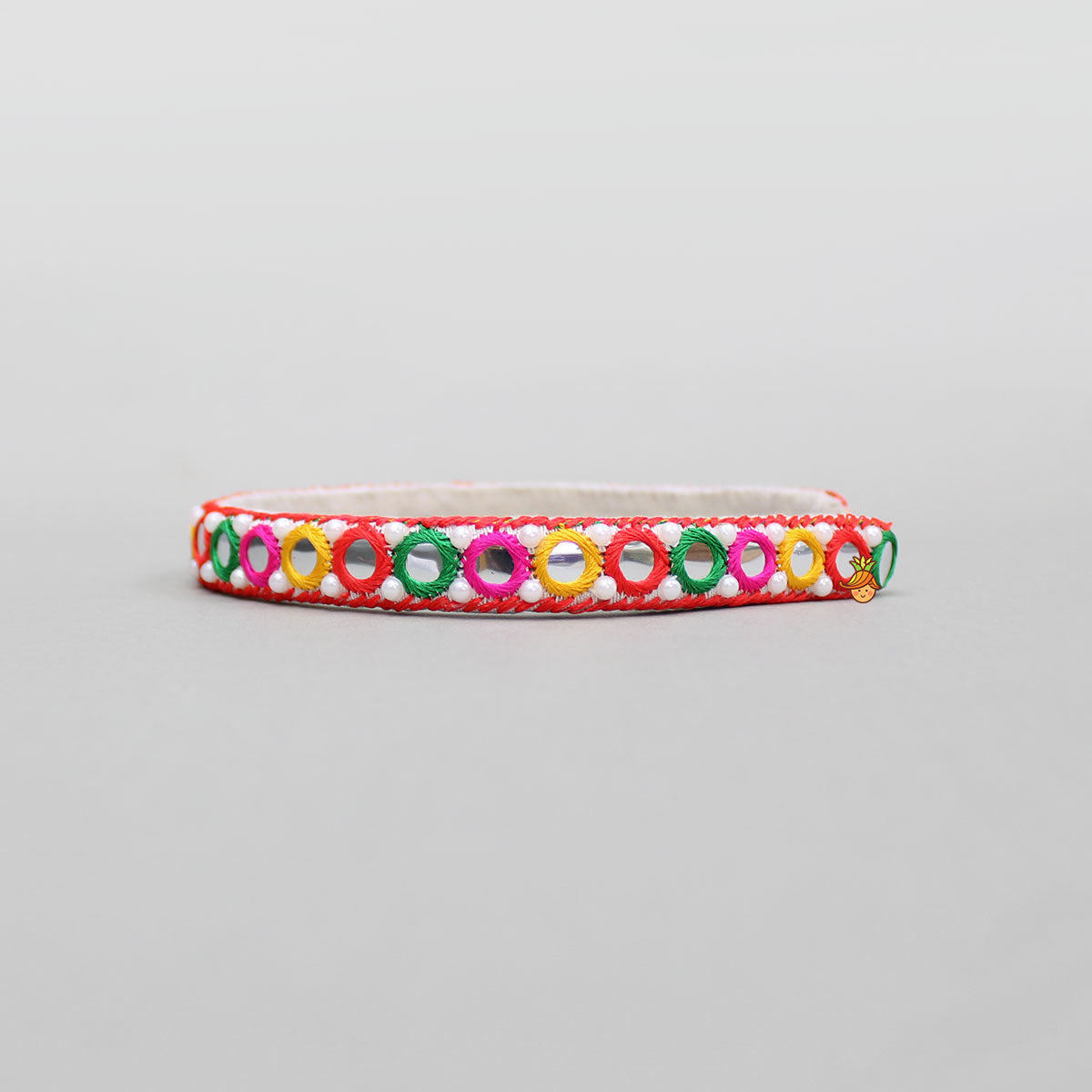 Faux Mirror Work Multicolour Hairband