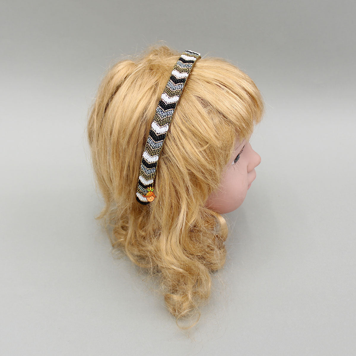 Hairband With Elegant Bead Embroidery