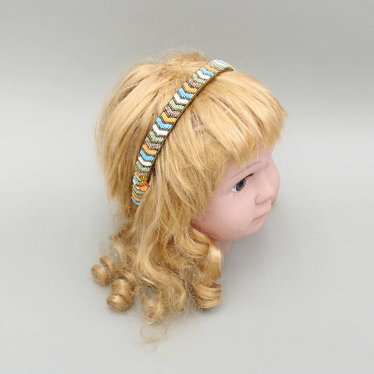 Hairband Featuring Colourful Bead Embroidery