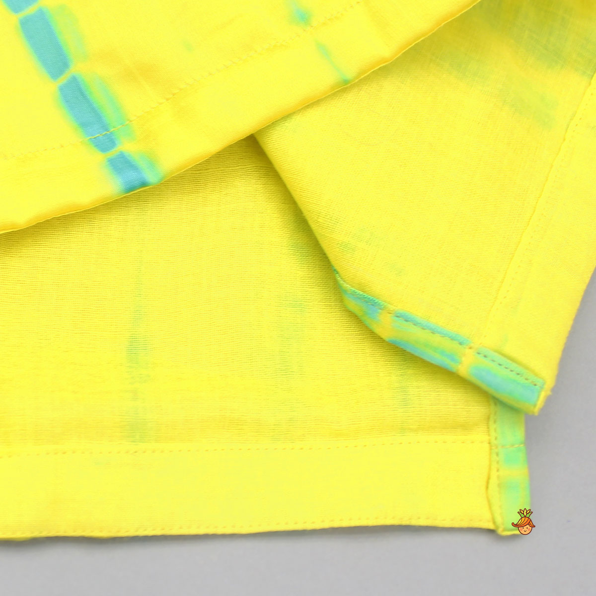 Pre Order: Yellow Printed Embellished Kurta With Pyjama