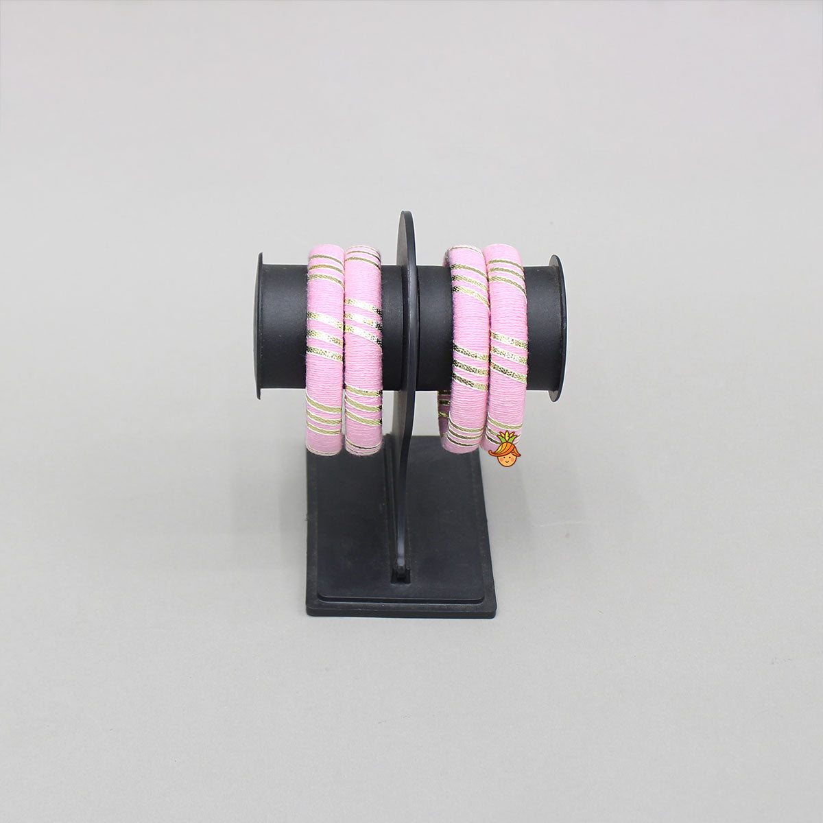 Pink Lace Detailed Bangles Set