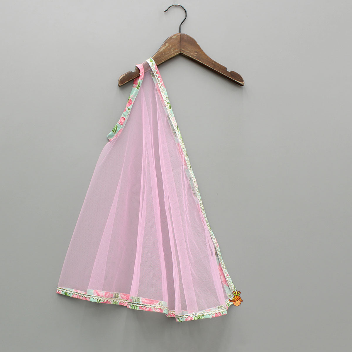 Pre Order: Floral Printed Stylish Backless Kurti With Sharara And Dupatta