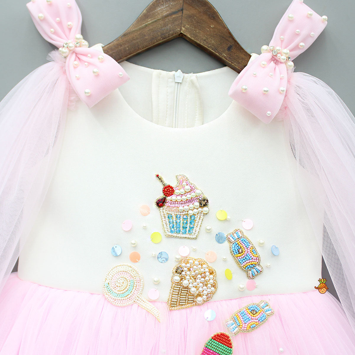 Pre Order: Candies Embroidered And Embellished Dress