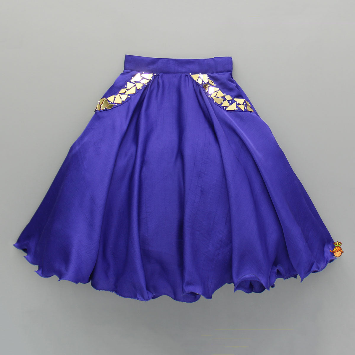 Pre Order: Purple Embellished Top And Lehenga