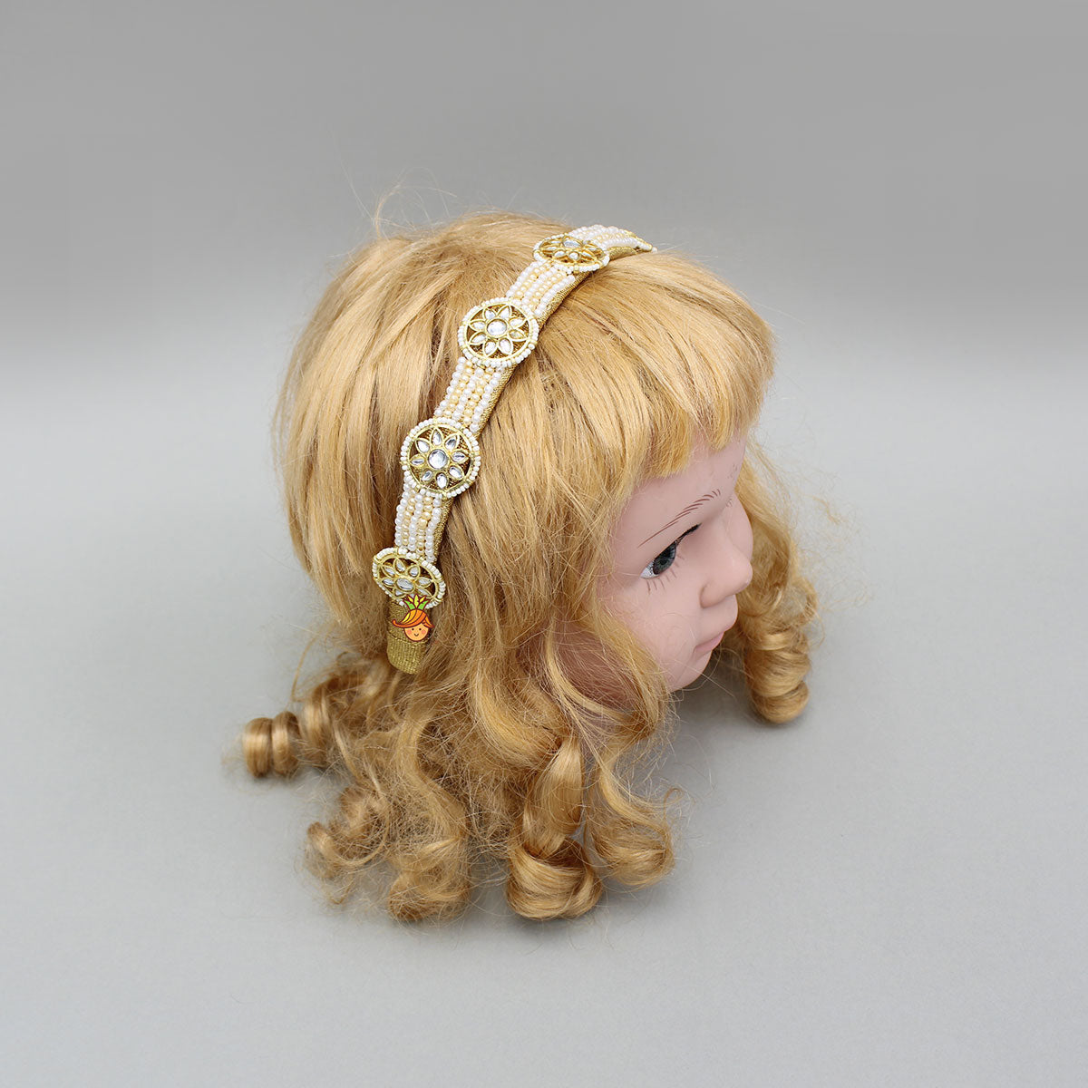 Pearls And Artificial Stones Embellished Hairband