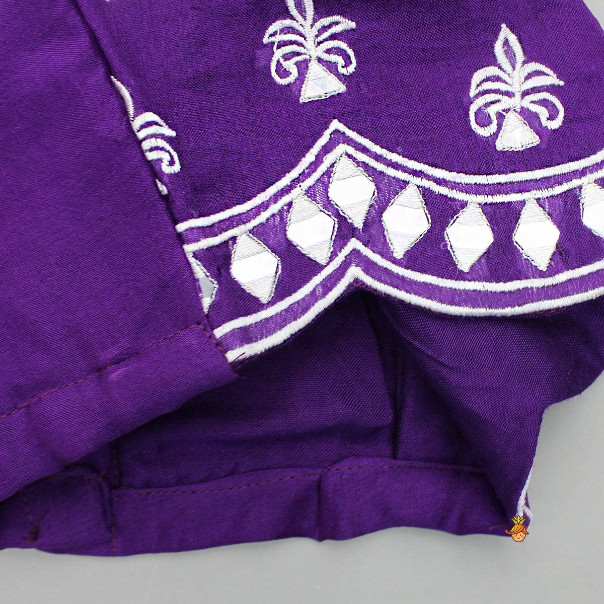 Pre Order: Purple Embroidered Top And Lehenga