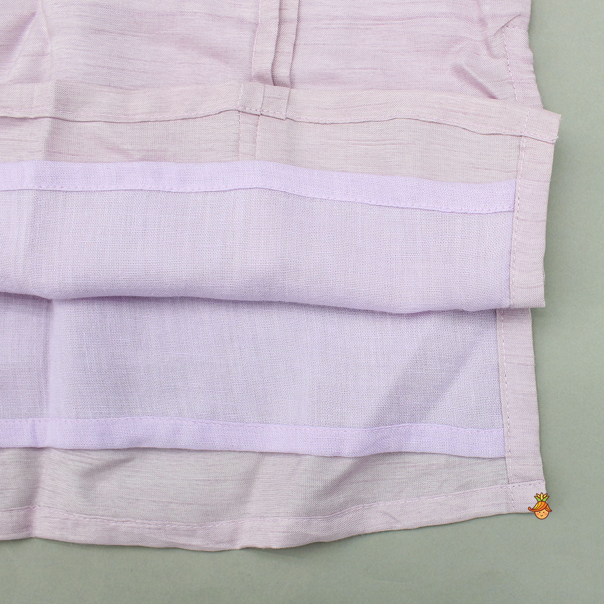 Pre Order: Lavender Pintuck Detail Kurta With Embroidered Jacket And Pyjama