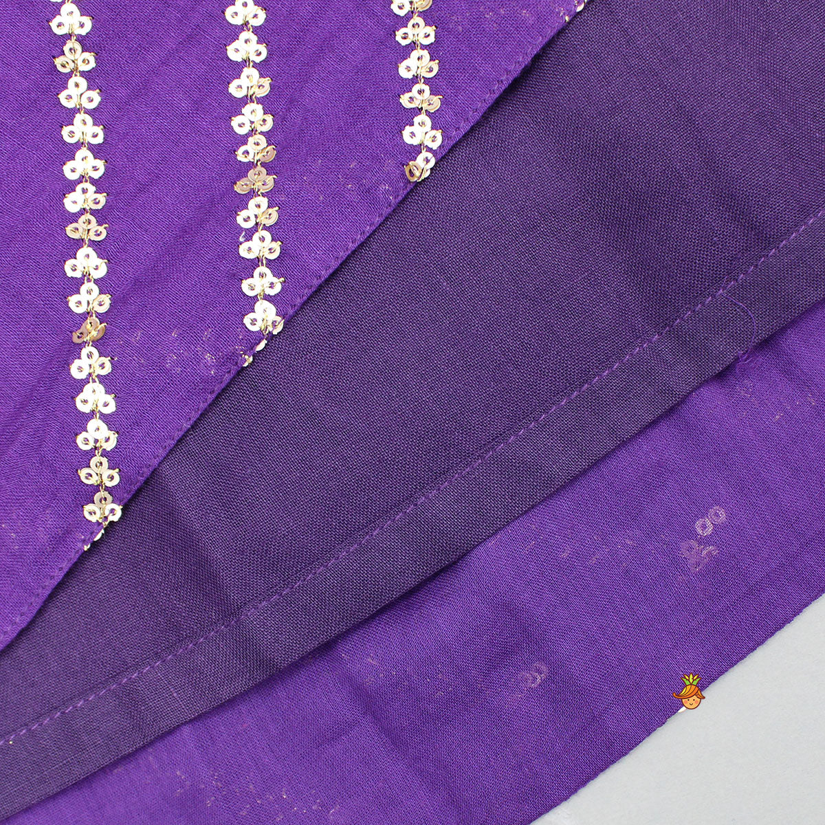 Pre Order: Purple Top And Embroidered Jacket With Lehenga And Dupatta