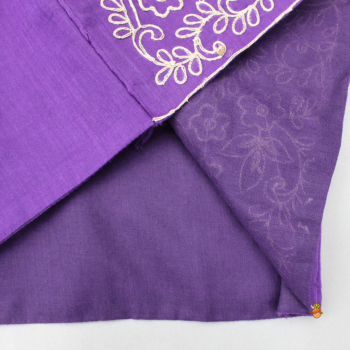 Pre Order: Purple Top And Embroidered Jacket With Lehenga And Dupatta