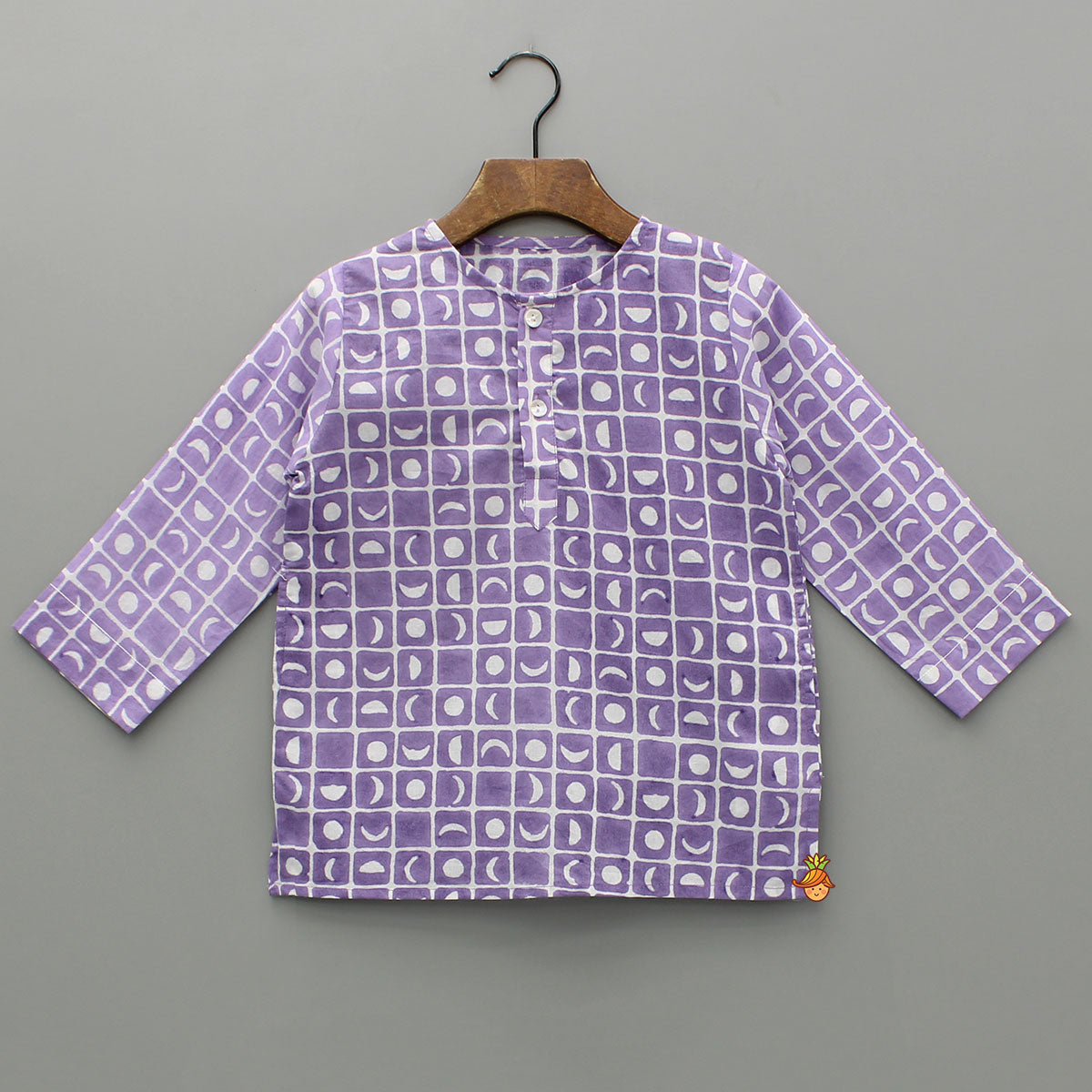 Purple Printed Top And Pyjama