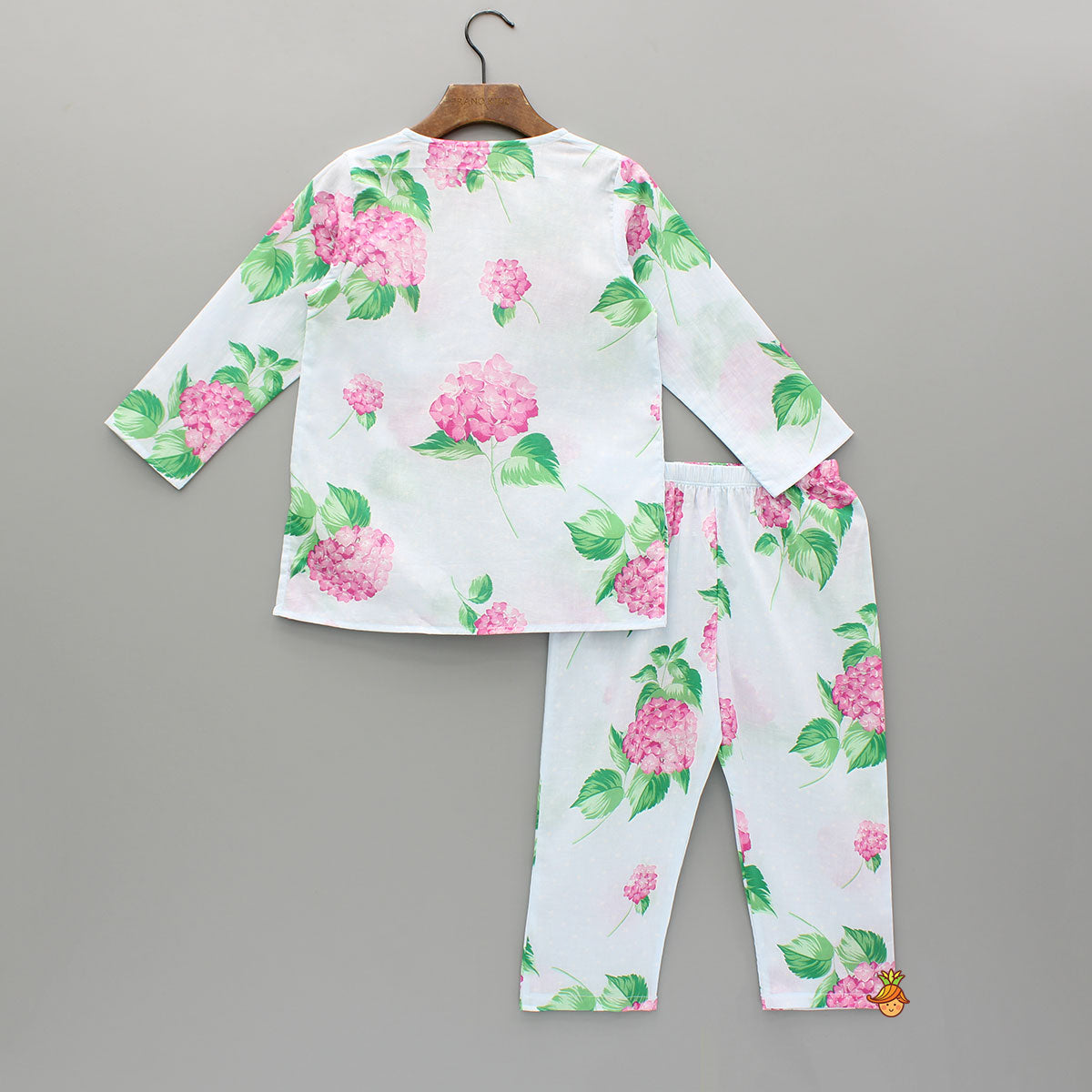 Pre Order: Floral Printed Top And Pyjama