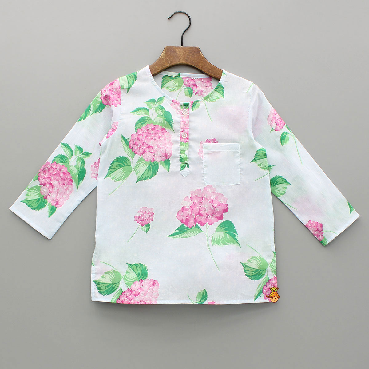 Pre Order: Floral Printed Top And Pyjama