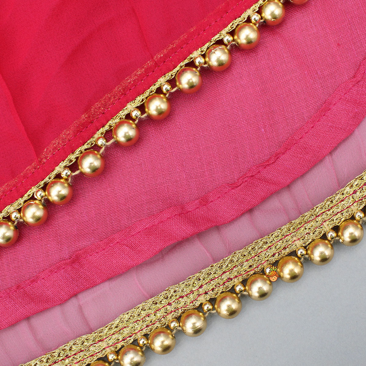 Pre Order: Dual Tone Embroidered Sleeves High Low Kurti