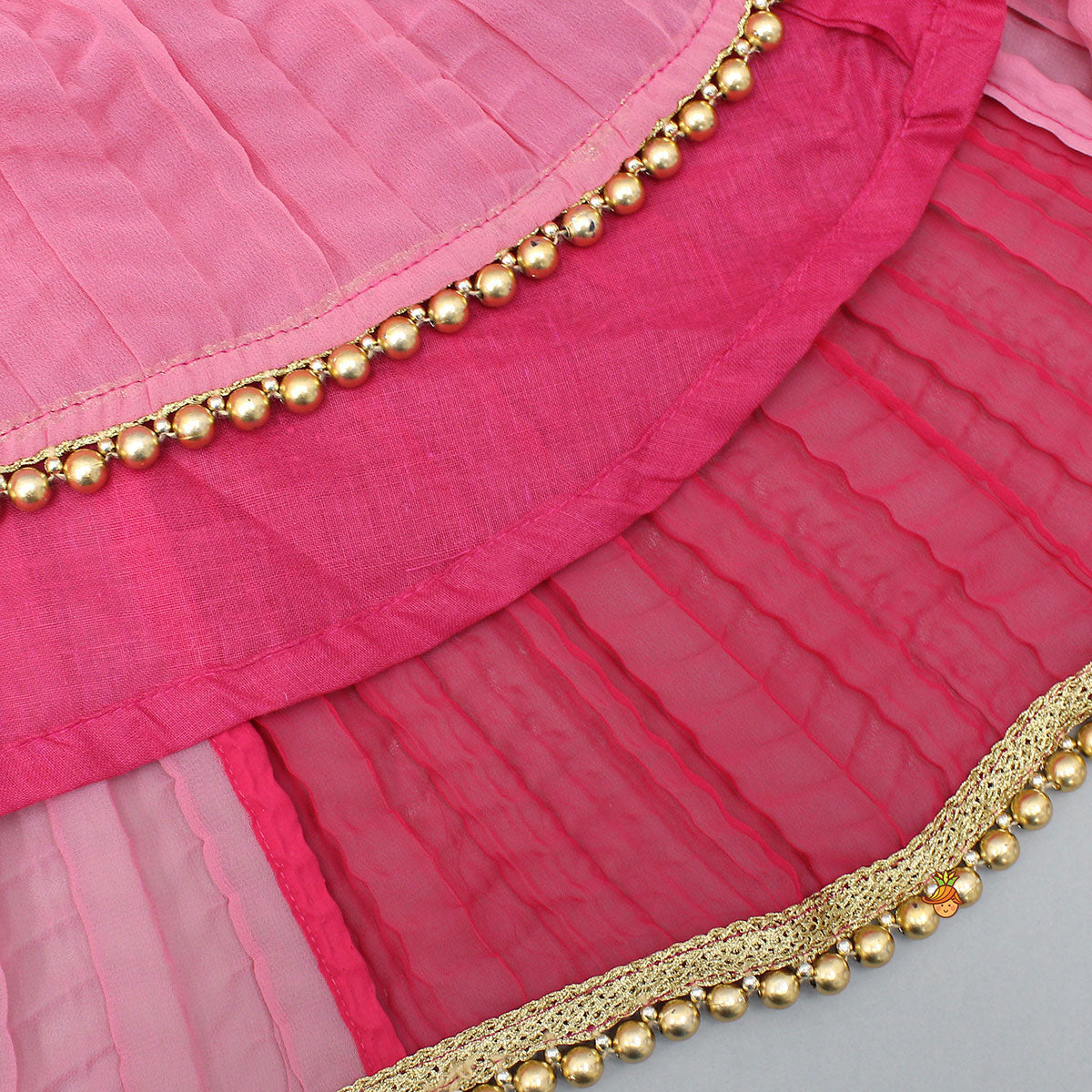 Pre Order: Dual Tone Embroidered Sleeves High Low Kurti