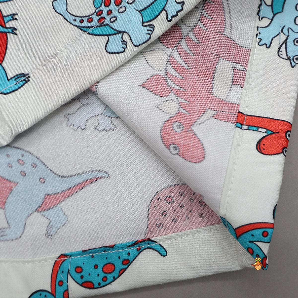 Pre Order: Multicolour Dinosaur Printed Sleepwear