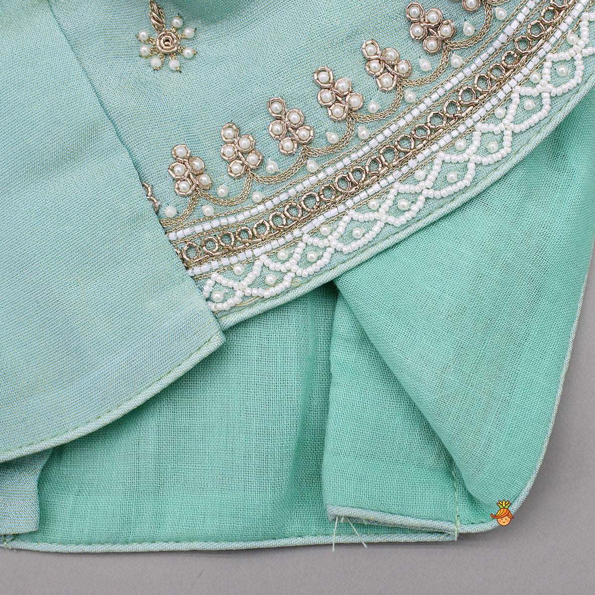 Pre Order: Green Embroidered Embellished Top And Brocade Embroidered Lehenga