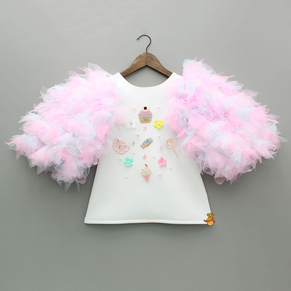 Pre Order: Candies Embroidered And Embellished Dress
