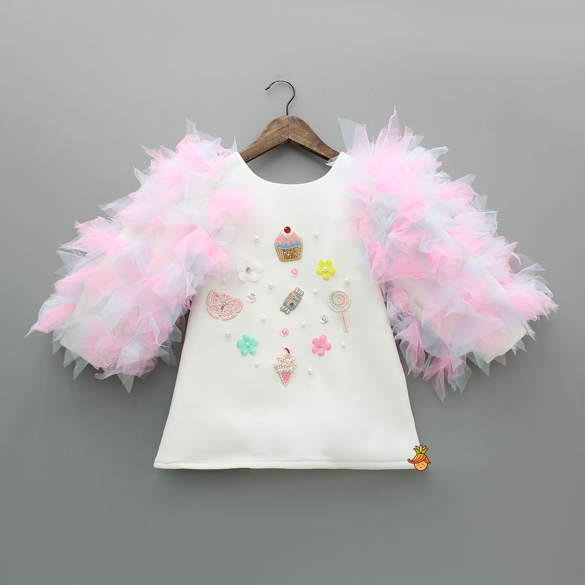 Pre Order: Candies Embroidered And Embellished Dress