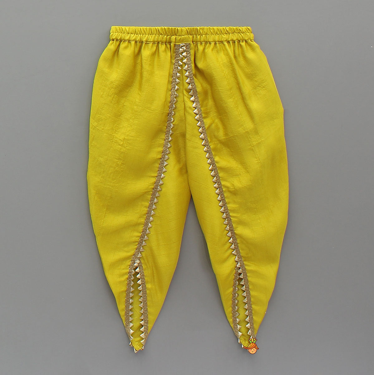 Pre Order: Pink Embroidered Angarkha Style Kurti And Tulip Dhoti