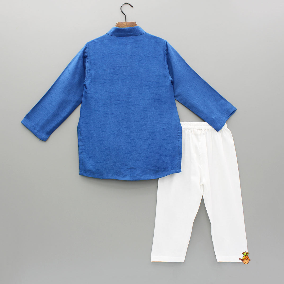 Pre Order: Blue Embroidered Kurta And Pyjama