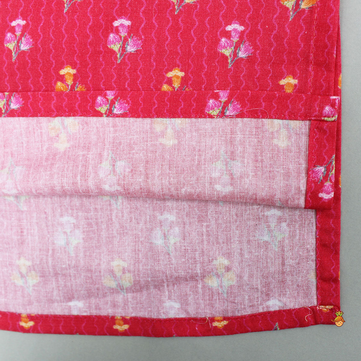 Pre Order: Floral Printed Kurta And Jacket With Pyjama
