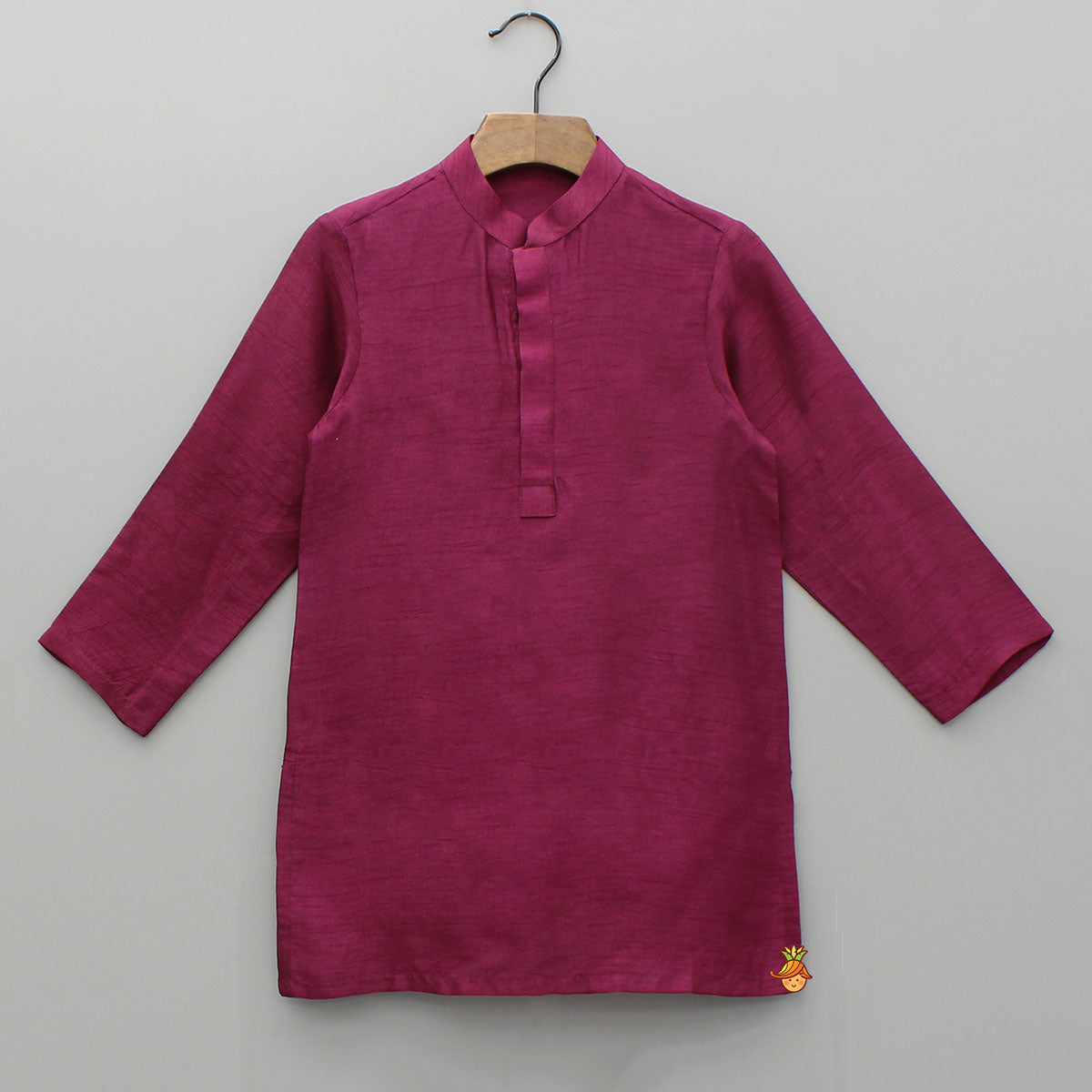 Pre Order: Maroon Kurta With Embroidered Jacket And Pyjama