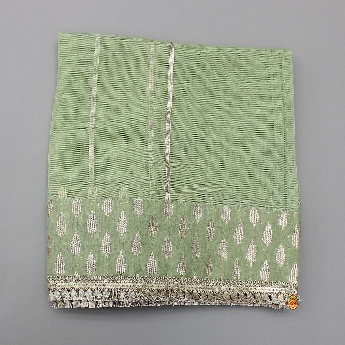 Pre Order: Chanderi Printed Long Kurti And Pant With Dupatta