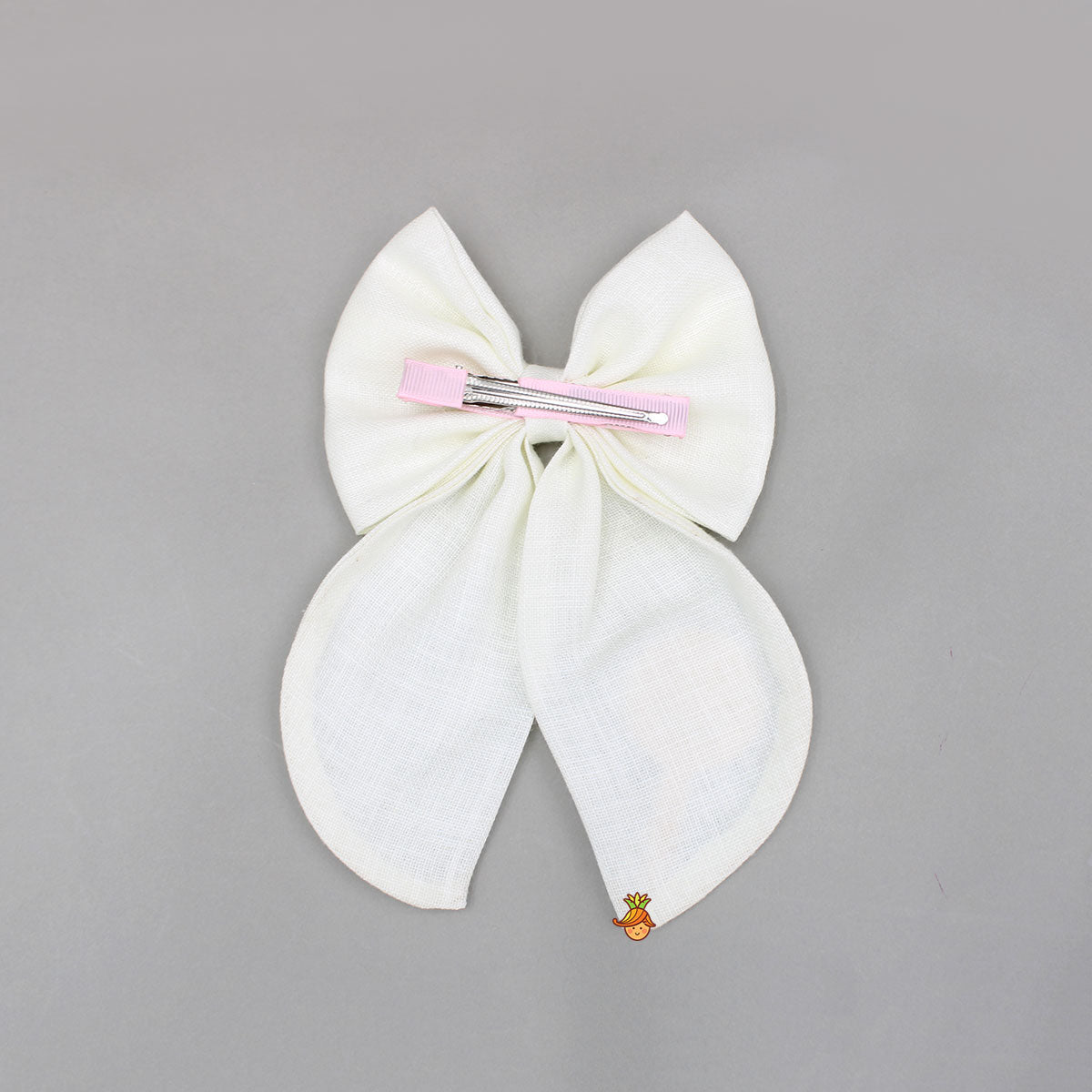 Off White Candy Embroidered Bowie Hair Clip