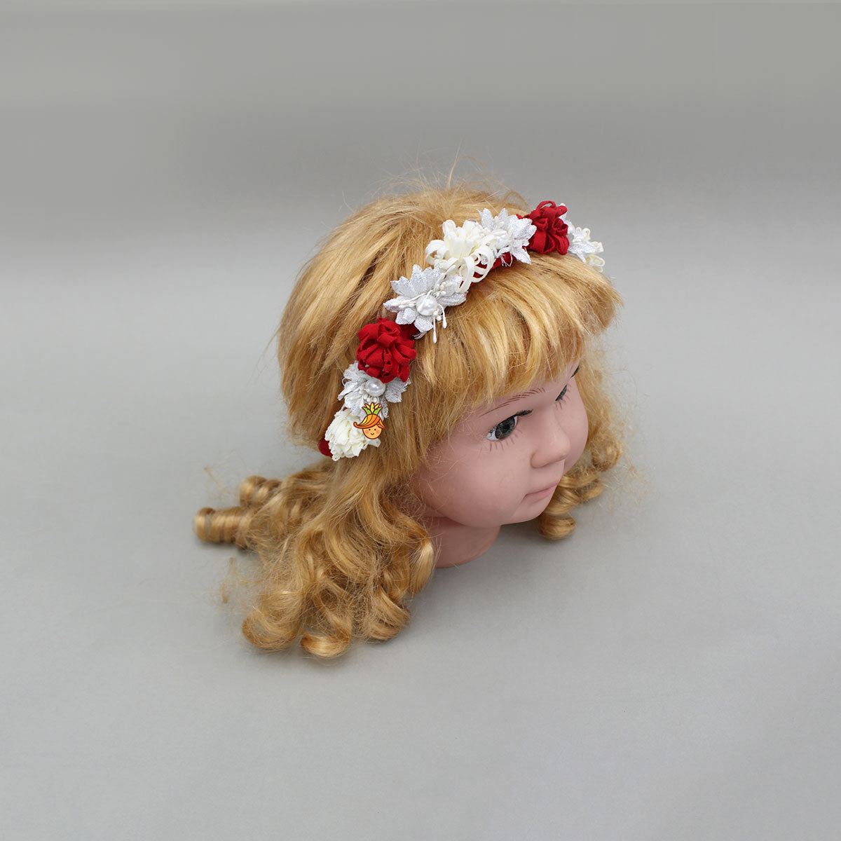 Red Braided Embellished Head Band