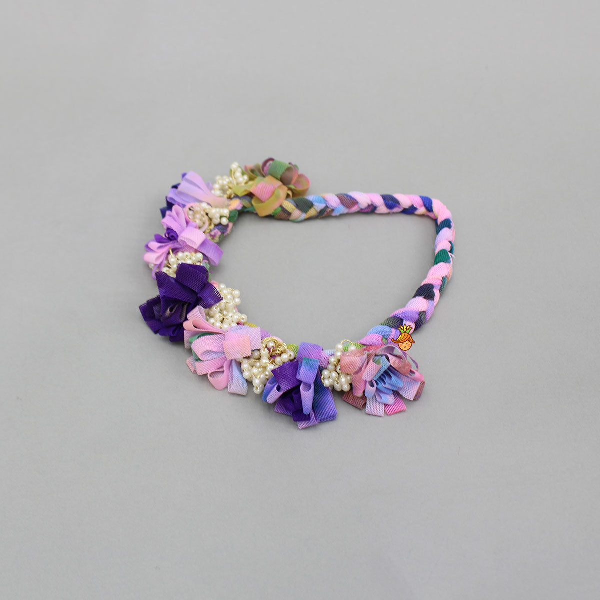 Multicolour Braided Embellished Head Band