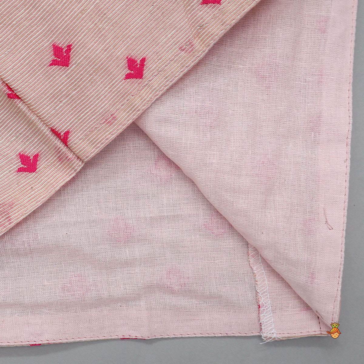Pre Order: Pink Chanderi Kurta With Stylish Embroidered Jacket And Pyjama