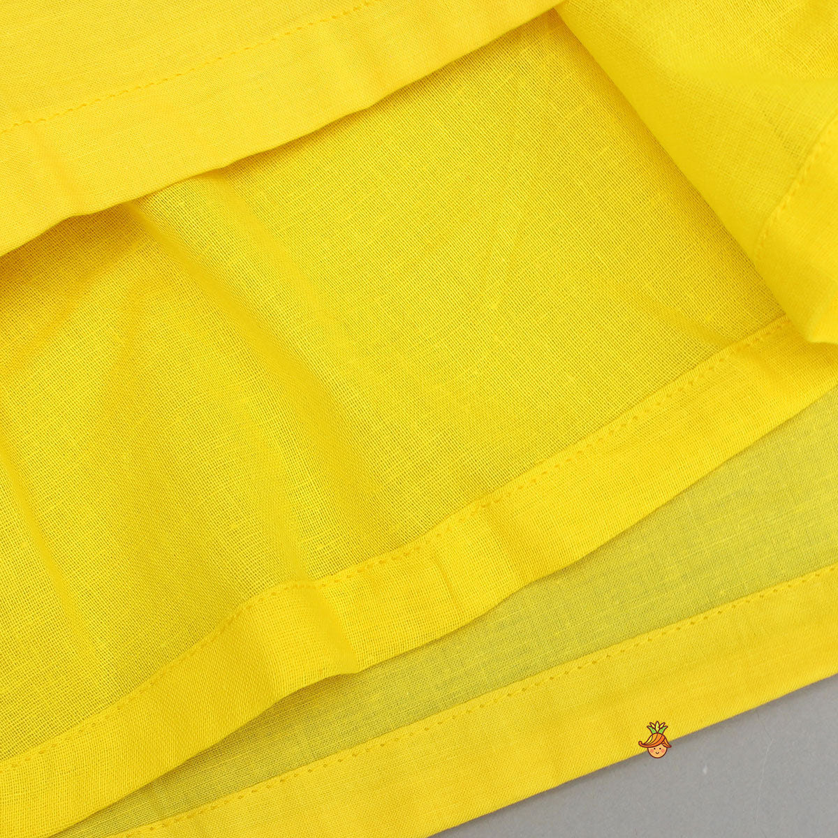 Pre Order: Yellow Embroidered Embellished Halter Neck Top And Lehenga With Head Band