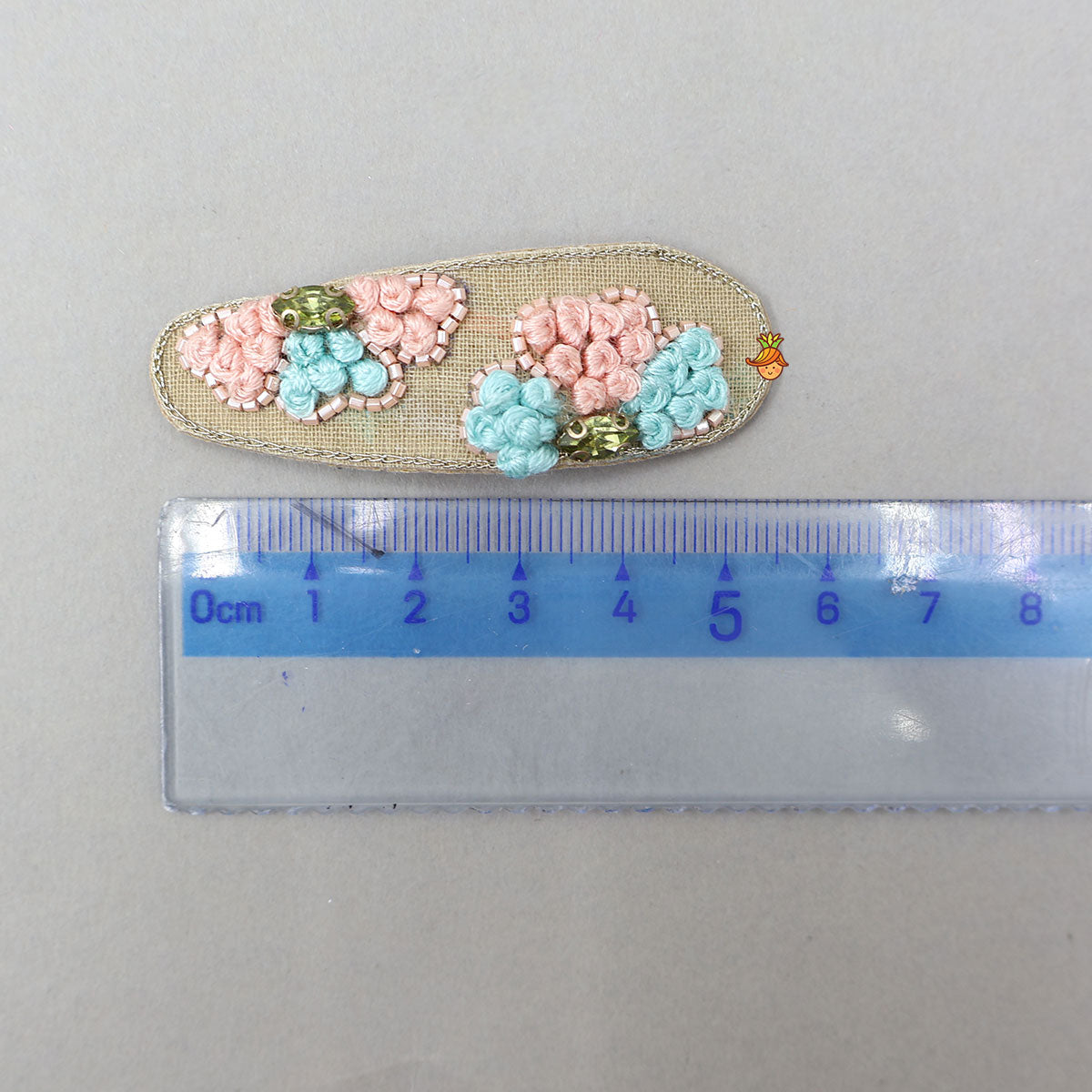 Beautiful Embroidered Hair Clips - Set Of 2