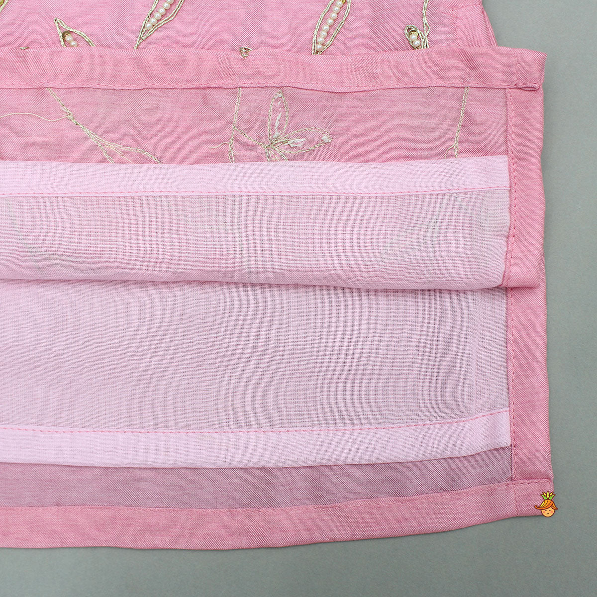 Pre Order: Pink Embroidered Kurta And Pyjama