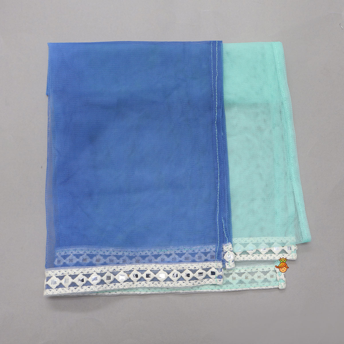 Pre Order: Blue Multicolour Printed Kurti And Sharara With Dupatta