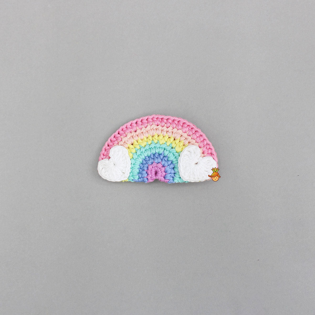 Handmade Rainbow Crochet Hair Clips