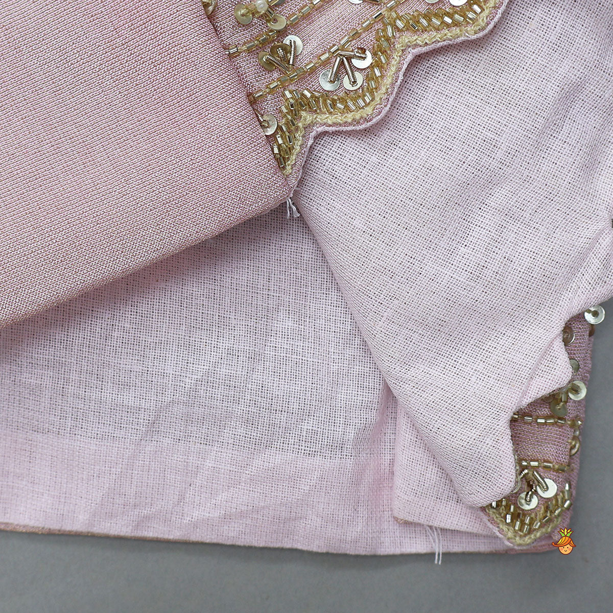 Pre Order: Shimmery Sequin Embroidered Crop Top With Flared Lehenga And Matching Dupatta