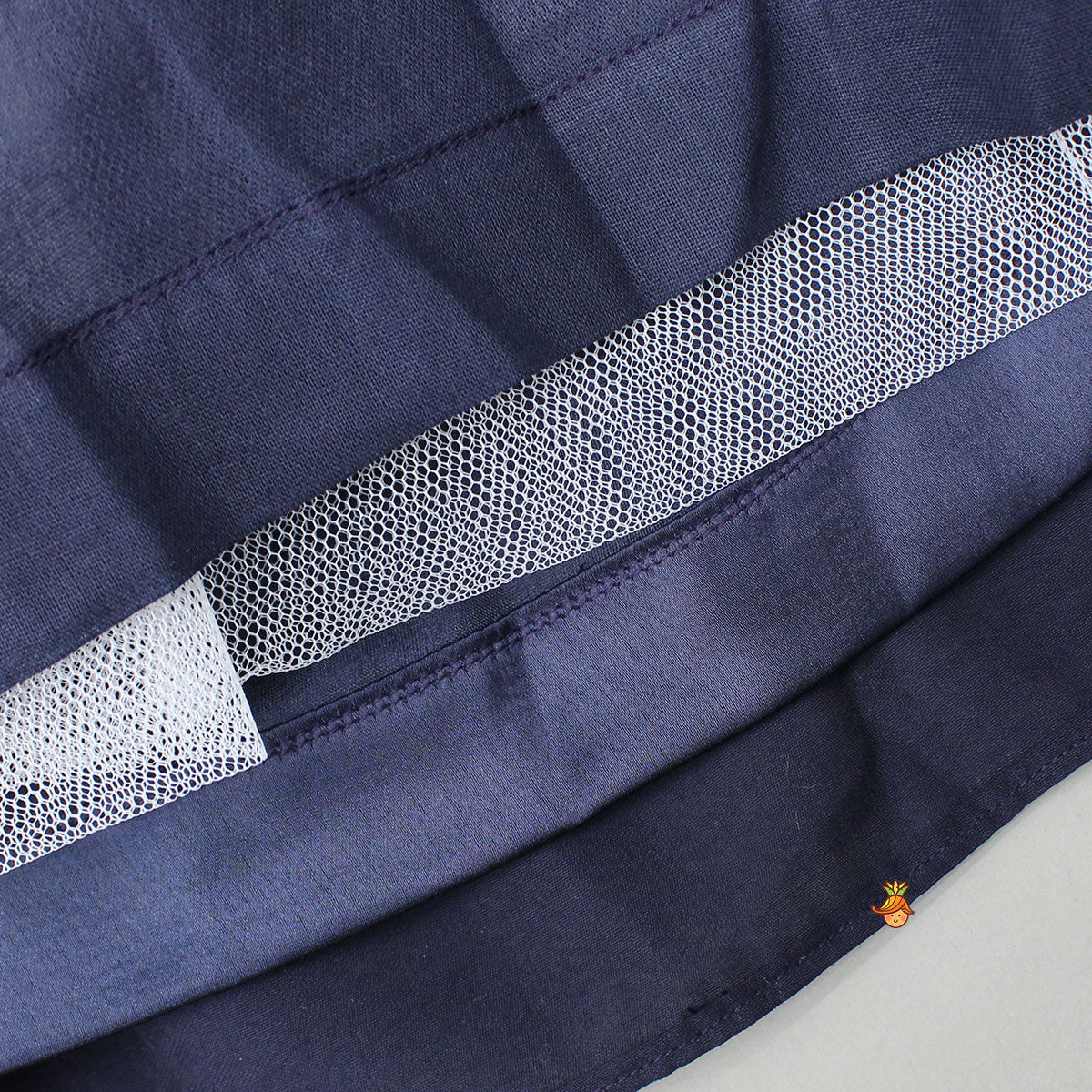 Pre Order: Heavy Embroidered Blue Top And Lehenga