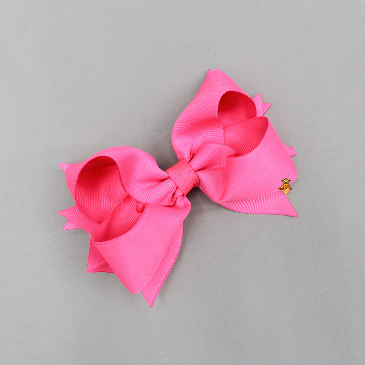 Hot Pink Bow Hair Clip