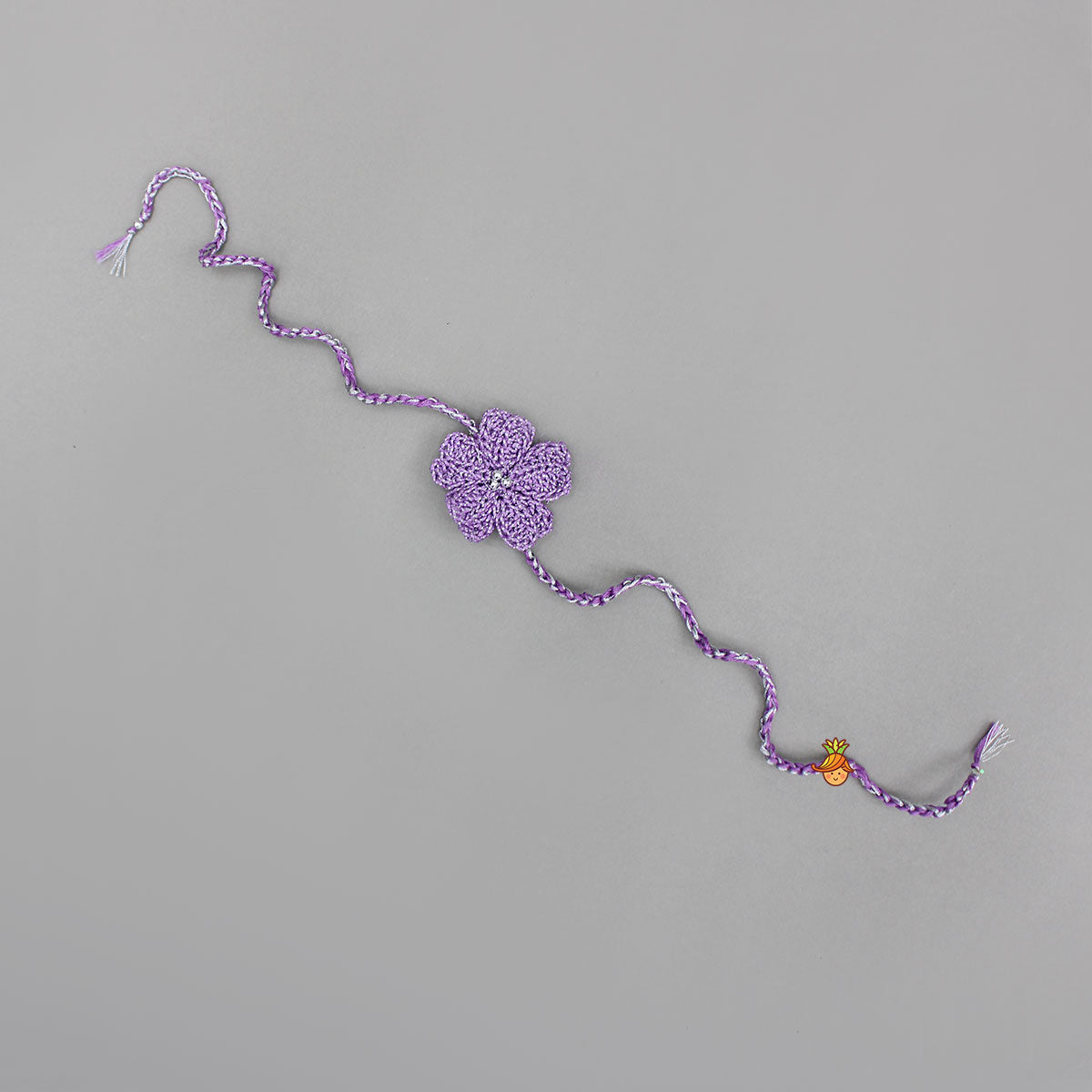 Pre Order: Purple Azure Bloom Crochet Rakhi