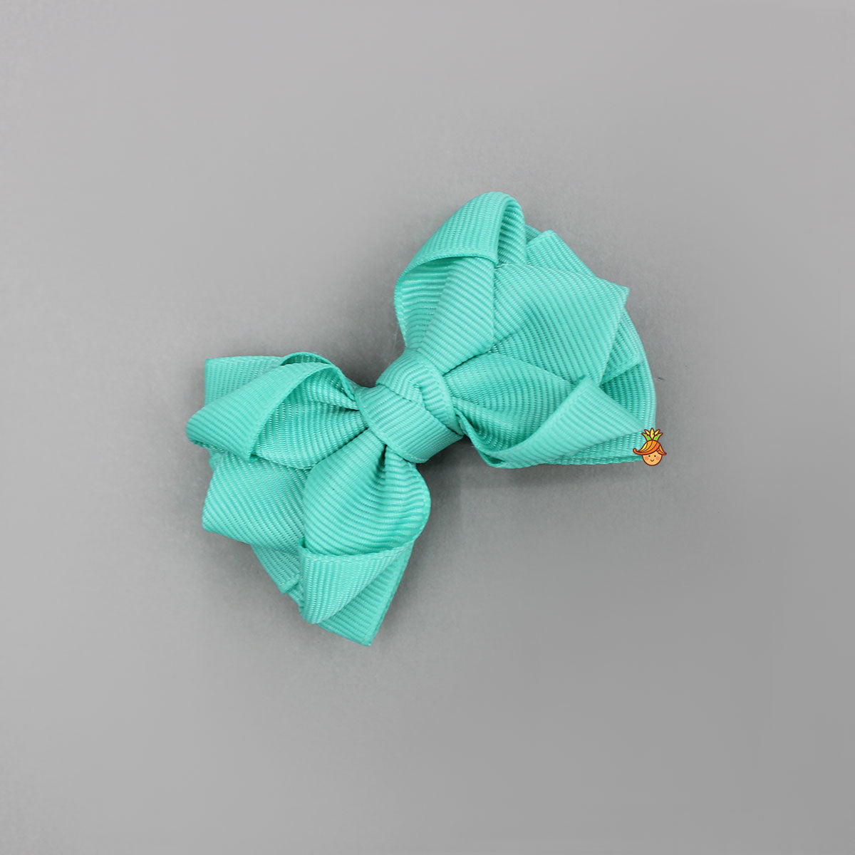 Blue Petal Design Bow Hair Clip